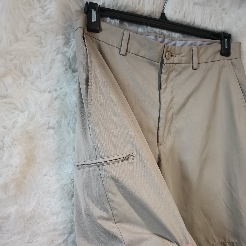 Champions Tour Khaki Golf Shorts Size 32 - Picture 5 of 12